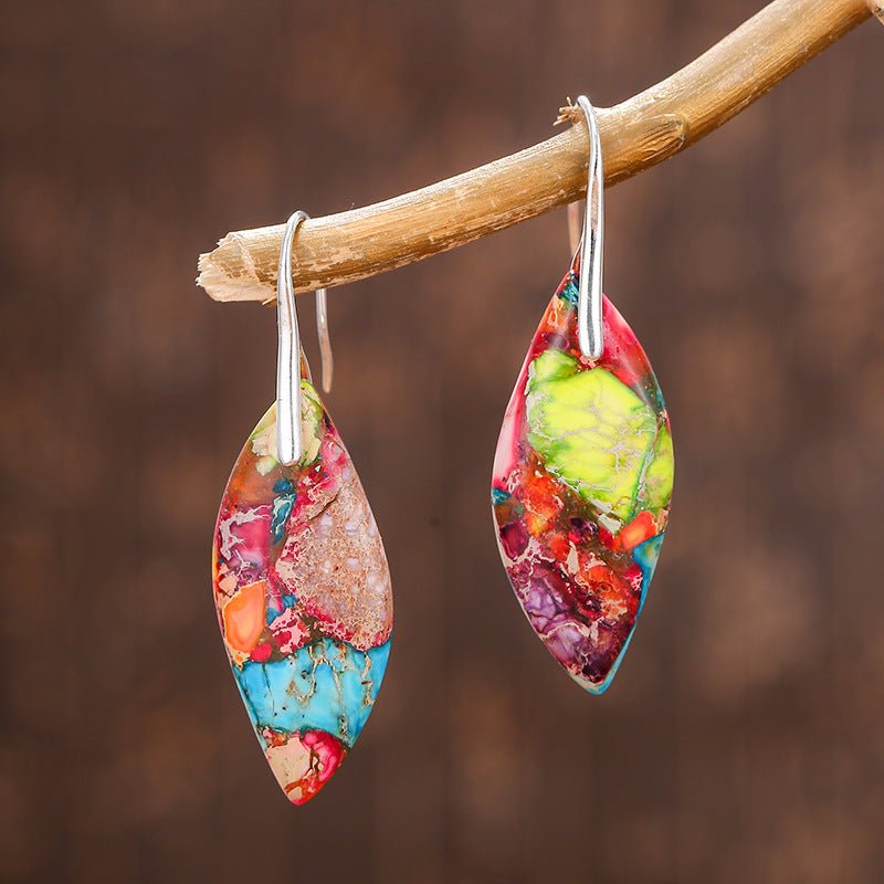 Natural Emperor Stone Earrings - Treasured Forever