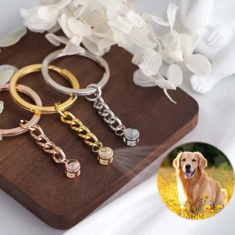 Personalised Photo Key Chain - Treasured Forever