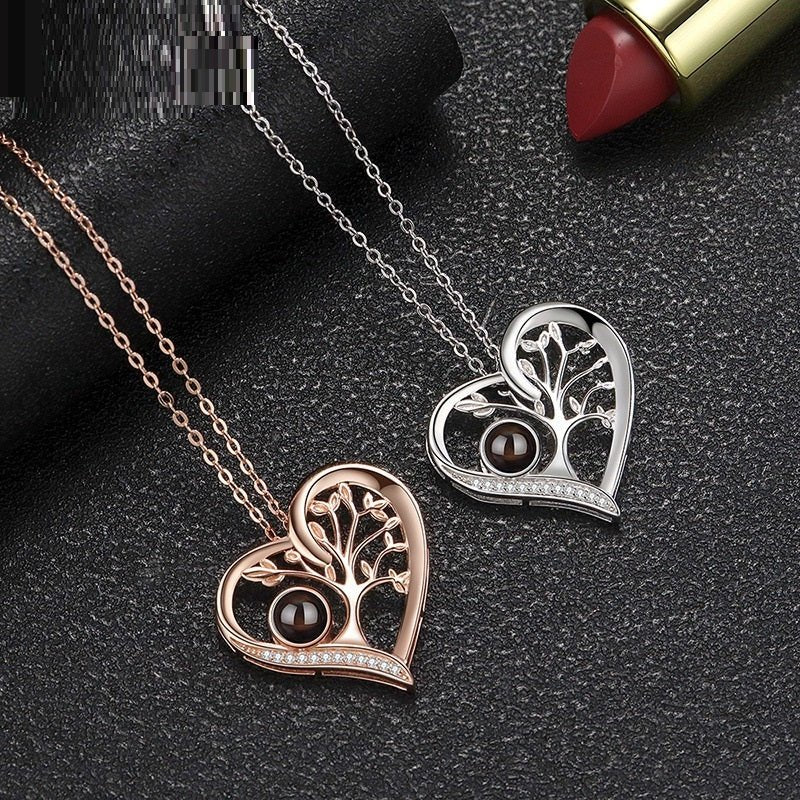 Tree of Life Personalised Photo Necklace - 925 Sterling Silver - Treasured Forever