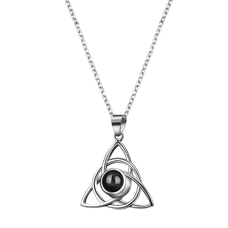 Trinity Knot Personalised Photo Necklace - 925 Sterling Silver ONLY - Treasured Forever