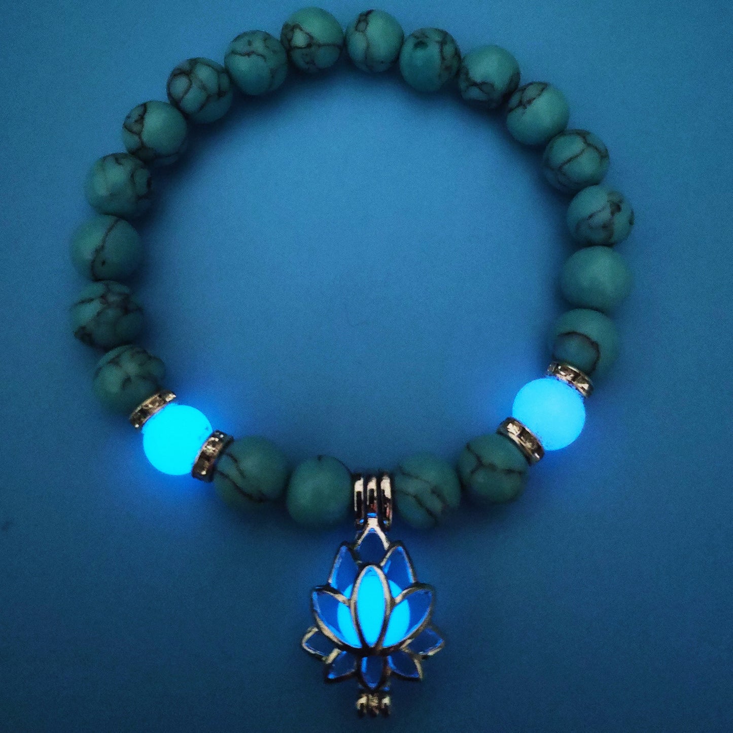 Lotus Luminous Natural Stone Bracelet