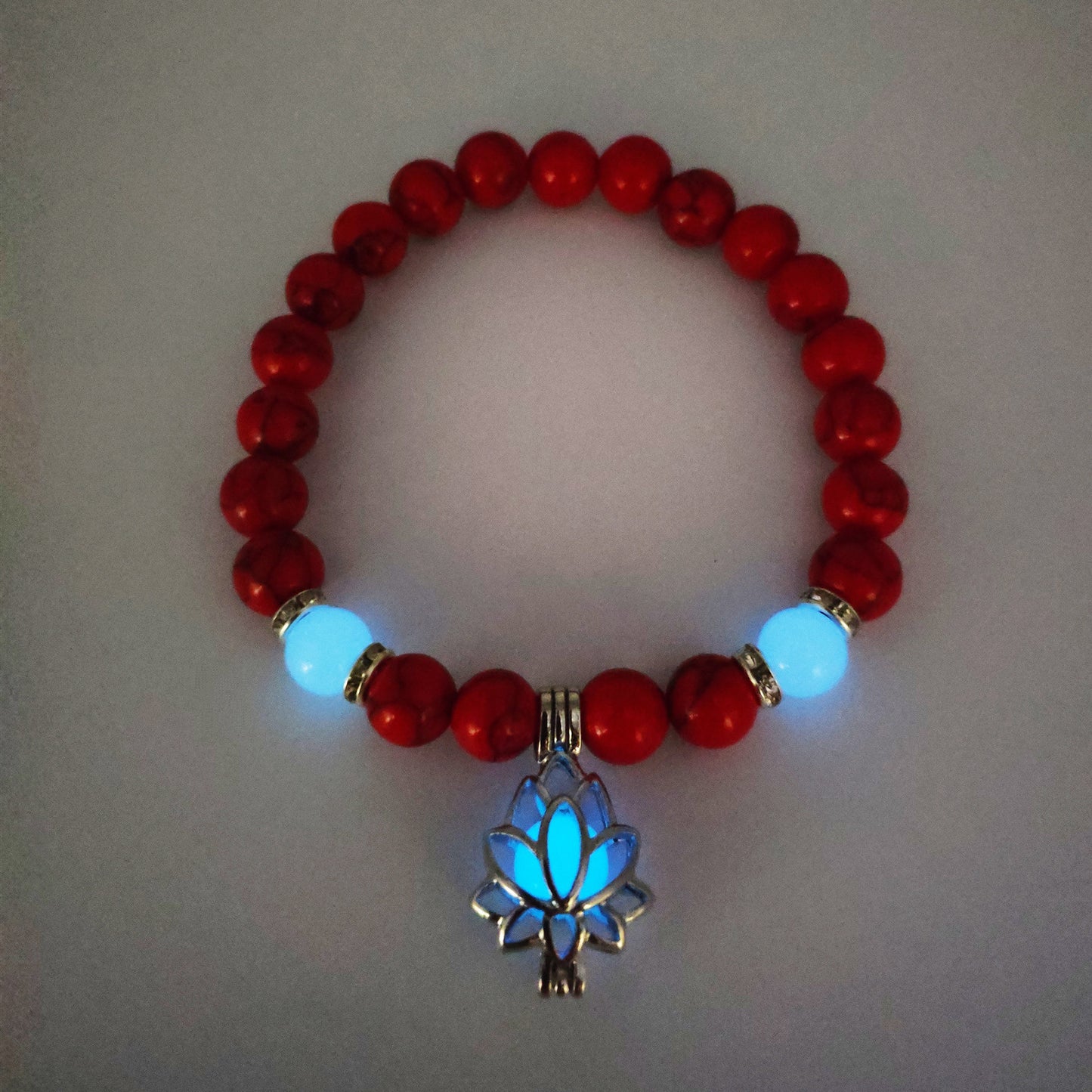 Lotus Luminous Natural Stone Bracelet