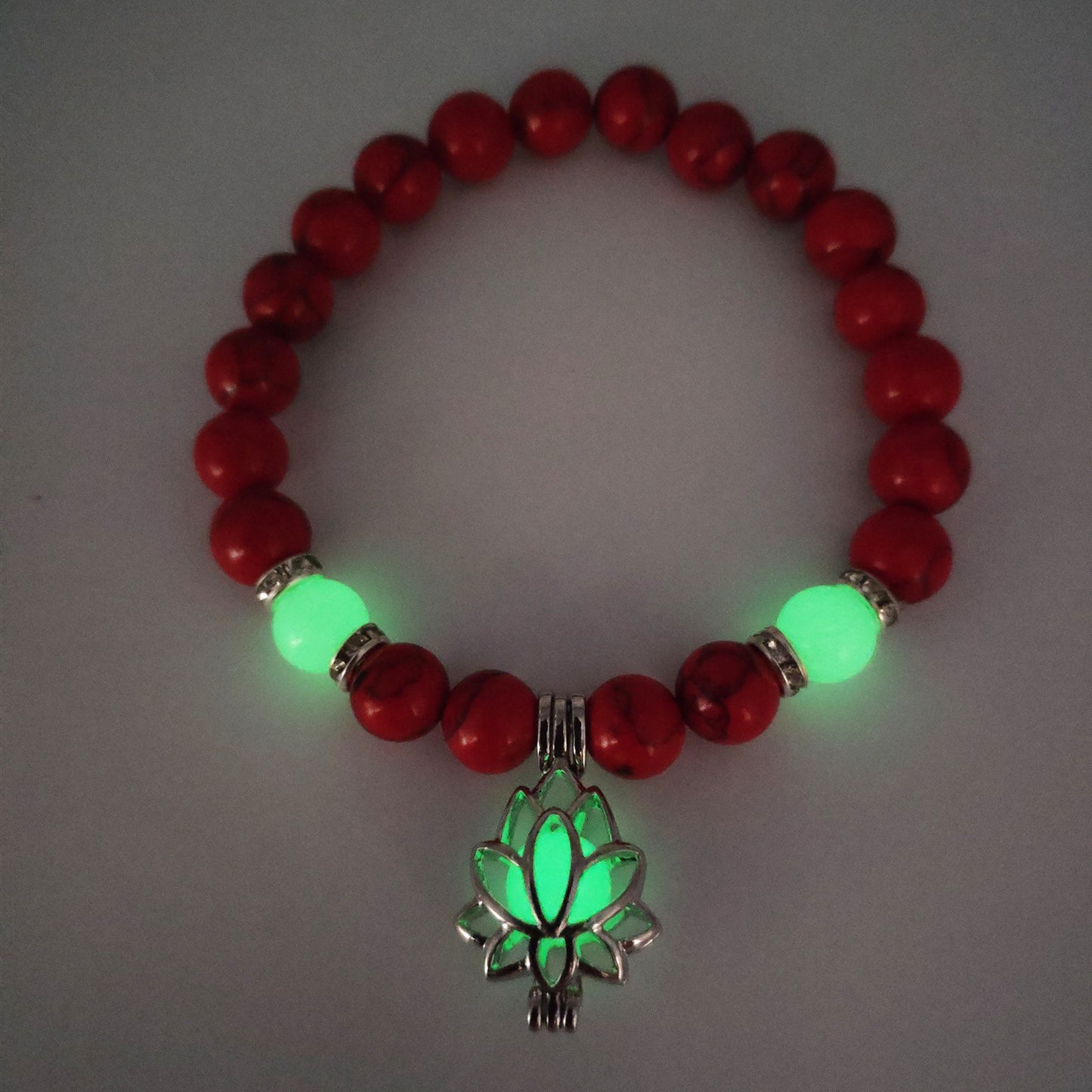 Lotus Luminous Natural Stone Bracelet