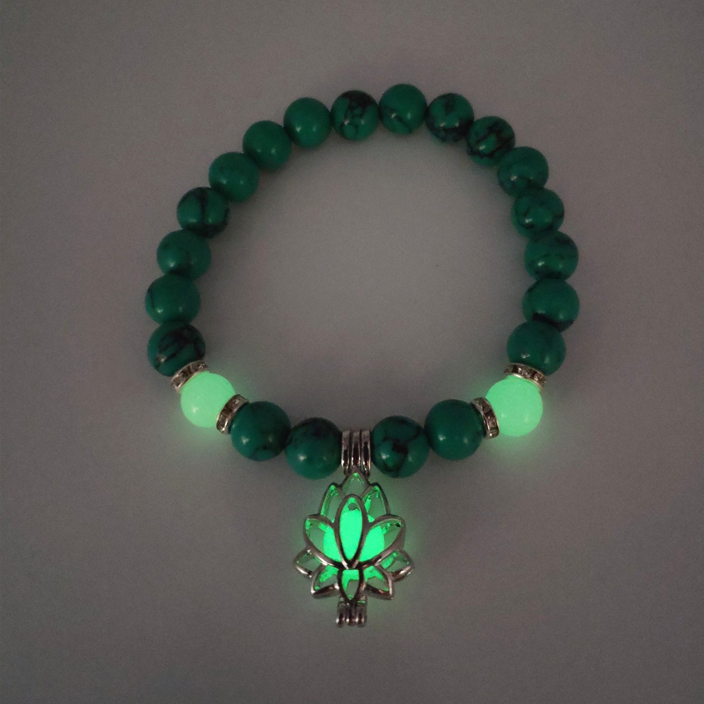 Lotus Luminous Natural Stone Bracelet