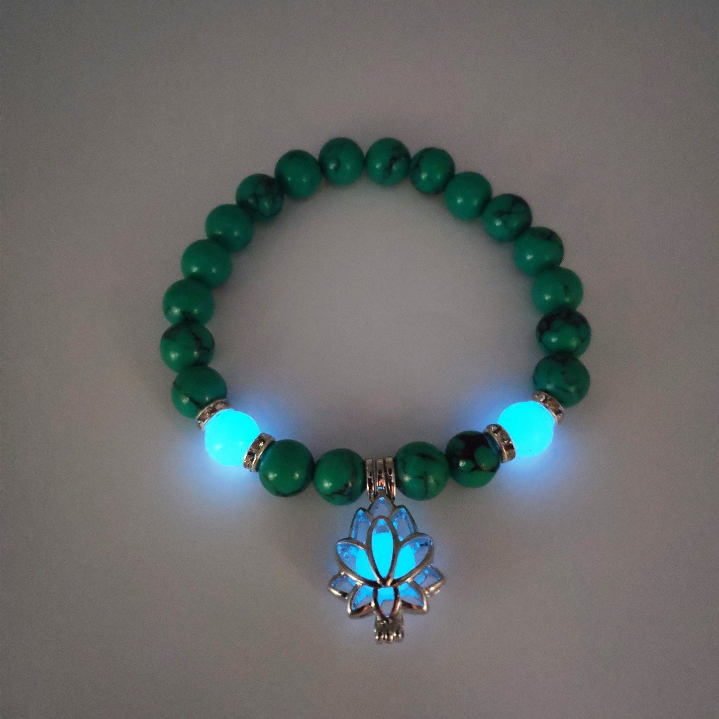 Lotus Luminous Natural Stone Bracelet