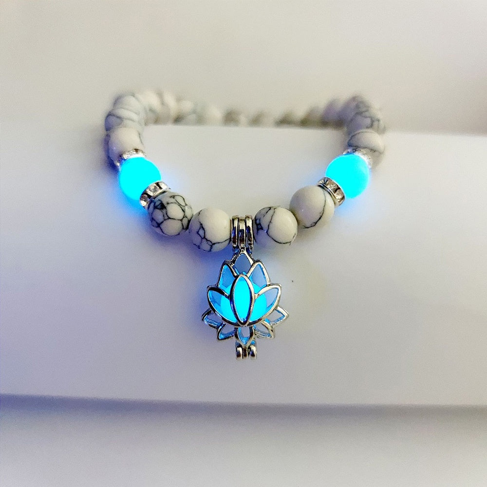 Lotus Luminous Natural Stone Bracelet